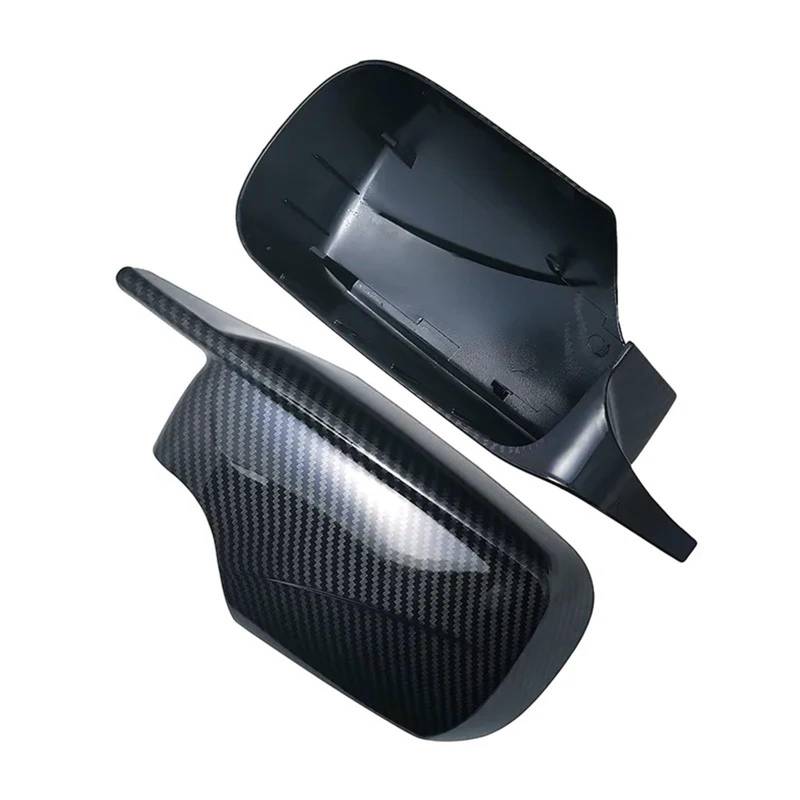Seitenspiegelgehäuse Carbonfaser-Muster, schwarze Seitenspiegel-Abdeckkappen, Ersatz, passend für BMW E46 316i 318i 318d 320d 320i 325i 328i 330d 330i 1998–2005(Carbon Fiber Look) von ARUPMN
