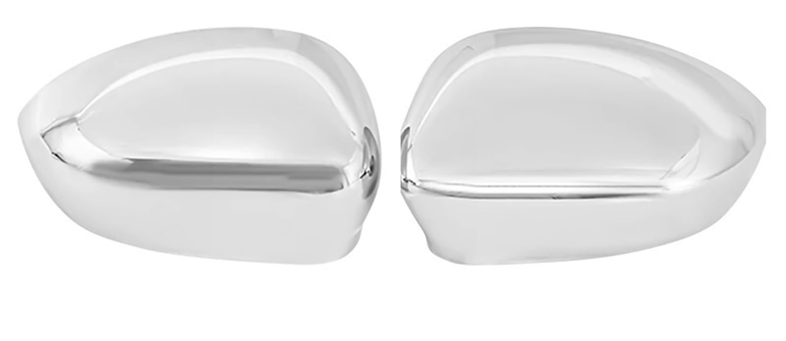 Seitenspiegelgehäuse Chrom-Türseitenflügel-Rückspiegelkappenabdeckung, passend für Fiat 500 500C, passend für GRANDE PUNTO 595, passend für ABARTH 695,(1pair Chrome) von ARUPMN