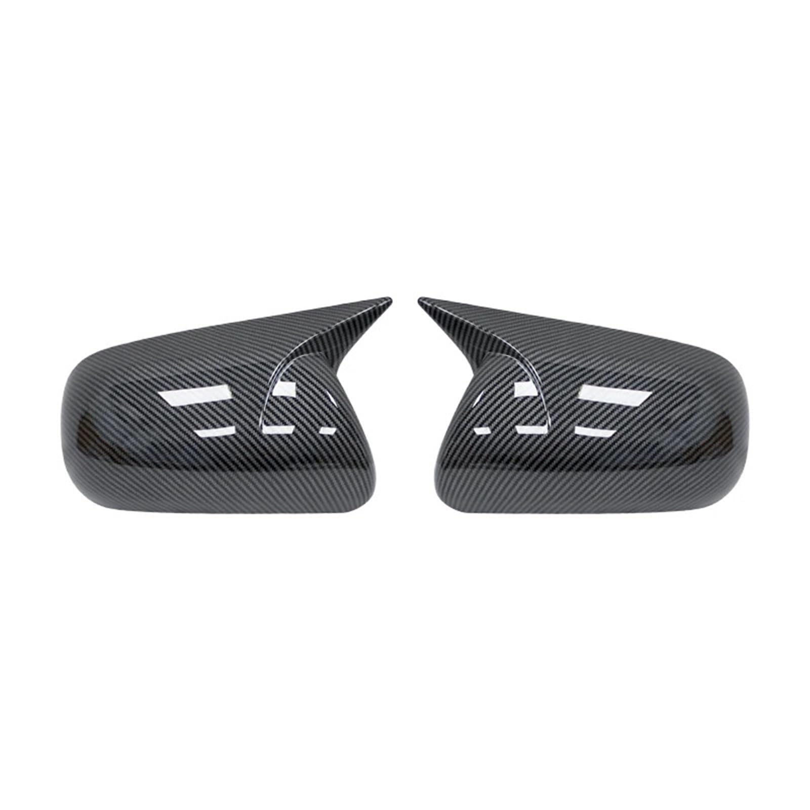 Seitenspiegelgehäuse Ersatzkappen für die Rückspiegelabdeckungen, passend für Toyota, Corolla 2007–2013, Vios Yaris Sedan P90 2008–2013.(Carbon Fiber) von ARUPMN