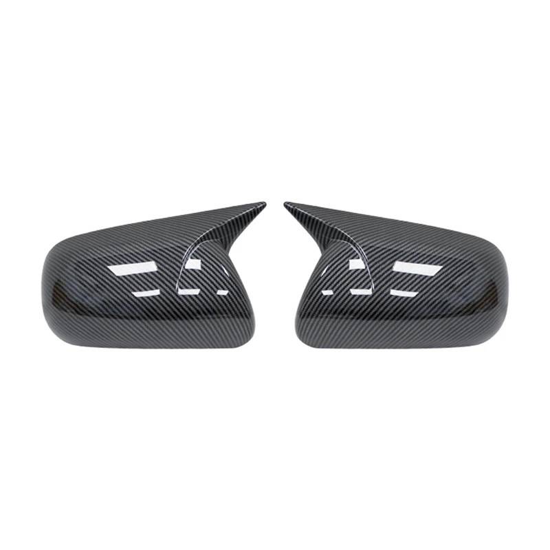 Seitenspiegelgehäuse Ersatzkappen für die Rückspiegelabdeckungen, passend für Toyota, Corolla 2007–2013, Vios Yaris Sedan P90 2008–2013.(Carbon Fiber) von ARUPMN