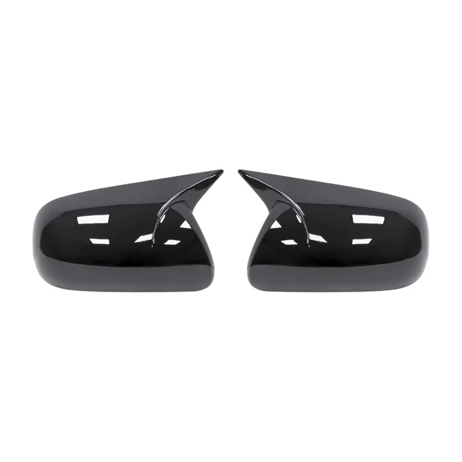 Seitenspiegelgehäuse Ersatzkappen für die Rückspiegelabdeckungen, passend für Toyota, Corolla 2007–2013, Vios Yaris Sedan P90 2008–2013.(Gloss Black) von ARUPMN