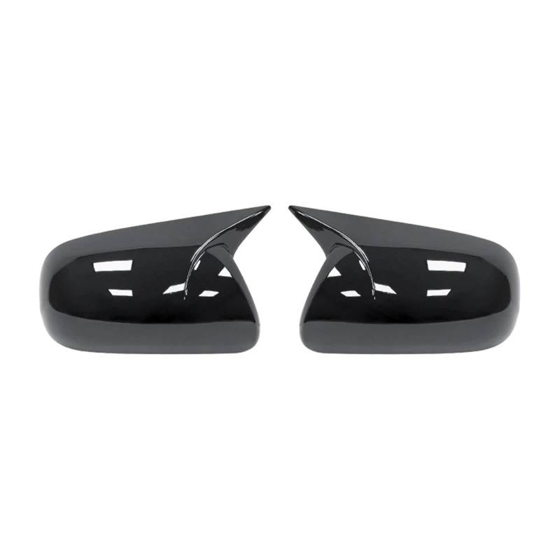 Seitenspiegelgehäuse Ersatzkappen für die Rückspiegelabdeckungen, passend für Toyota, Corolla 2007–2013, Vios Yaris Sedan P90 2008–2013.(Gloss Black) von ARUPMN