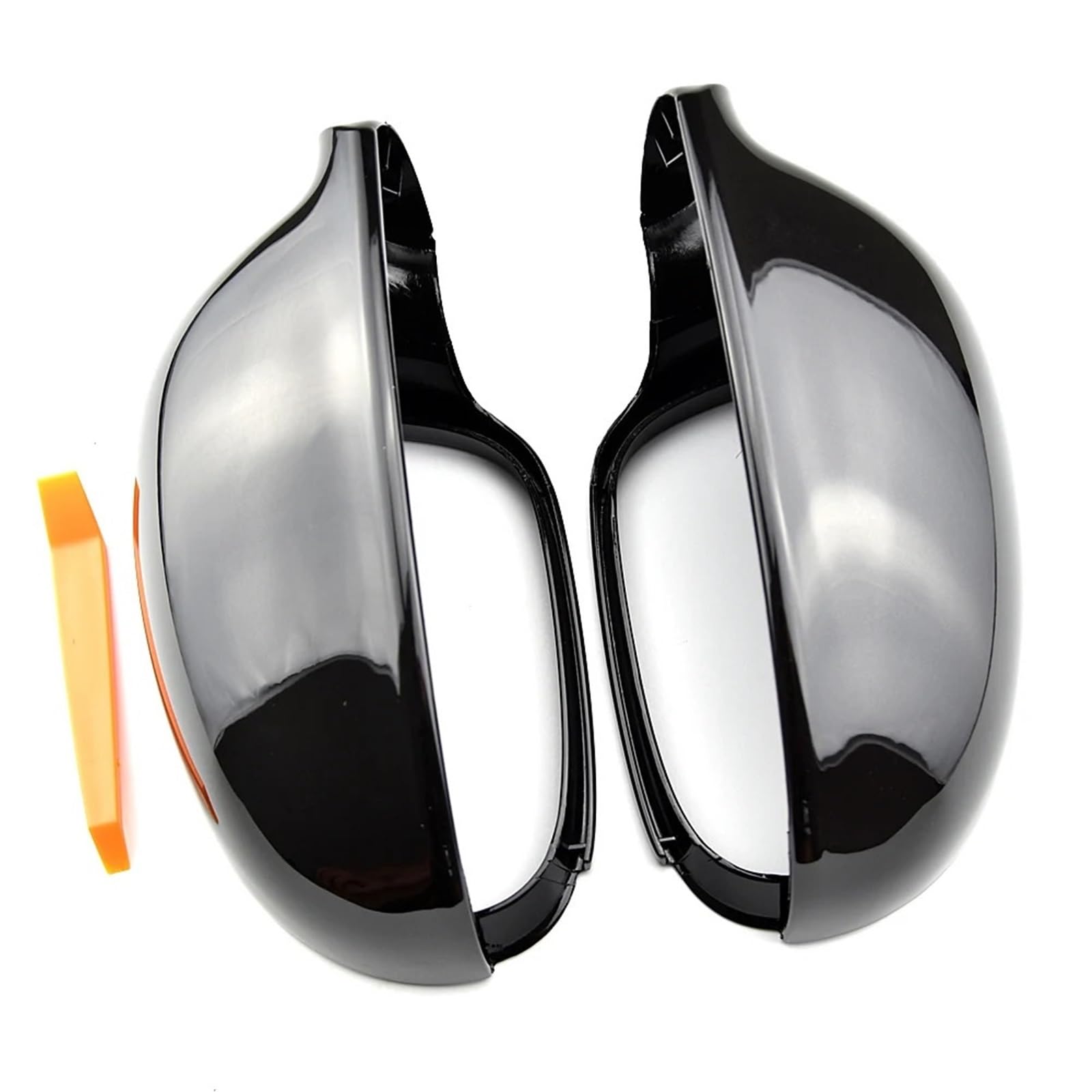Seitenspiegelgehäuse Passend für VW, passend für Golf MK5 2006, 2007, 2008, 2009, 2010, 1K0857538/1K0857537, Abdeckung für Seitenrückspiegel, Carbonschwarz.(Black) von ARUPMN
