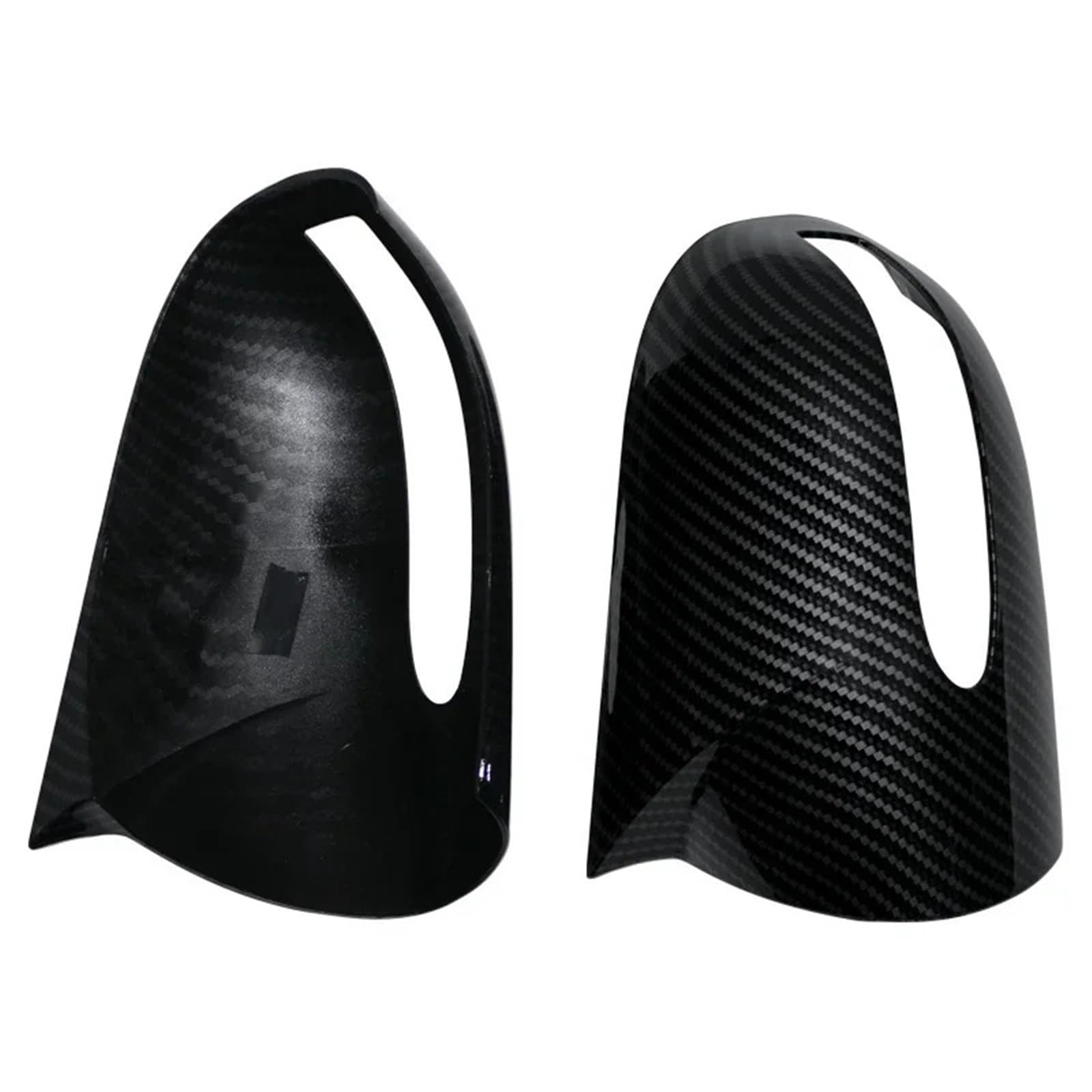 Seitenspiegelgehäuse Seitenspiegelkappenabdeckungen passend für Mercedes-Benz E, C-Klasse W211 W203 2001-2007, schwarz, Ersatz für Autozubehör.(Forged Grain) von ARUPMN