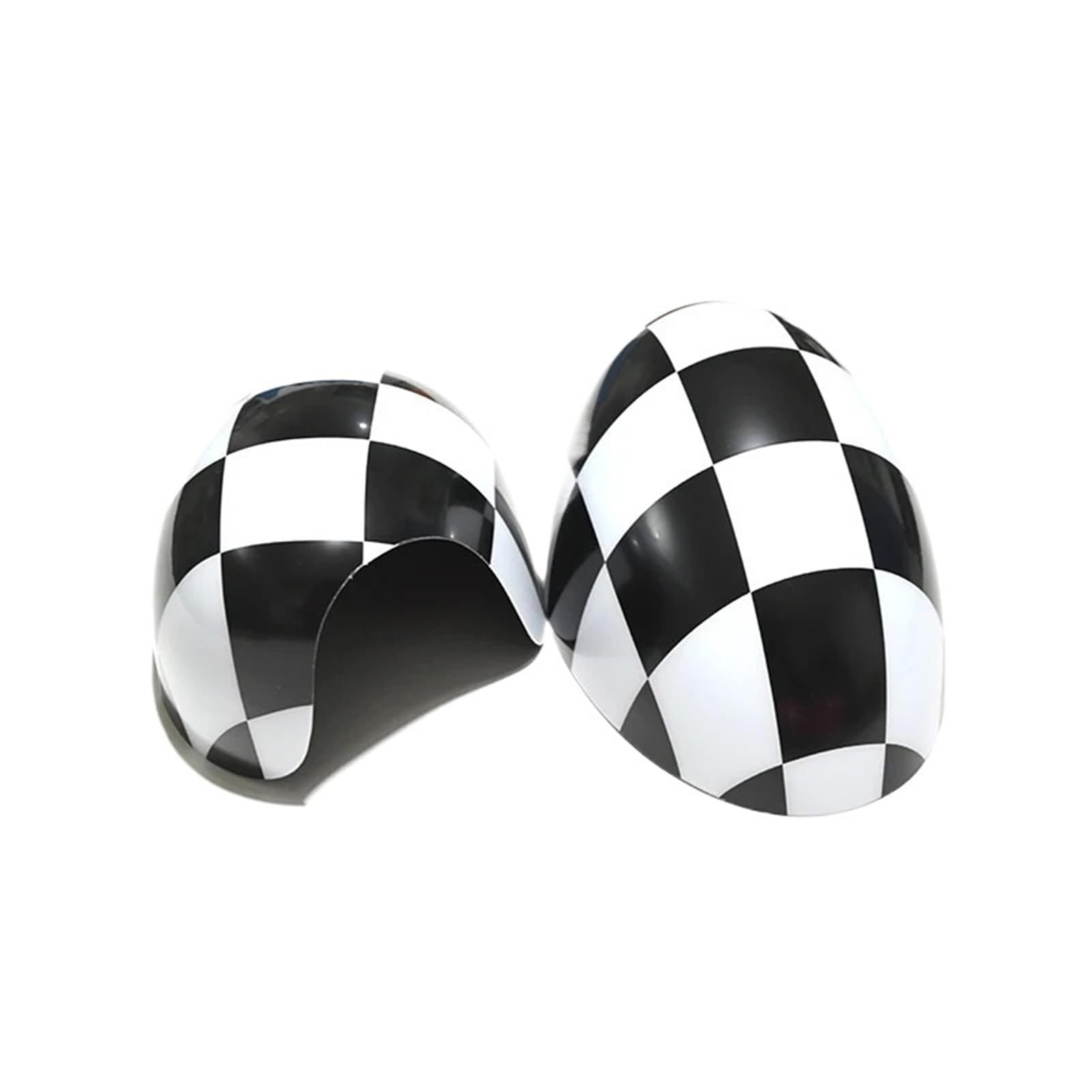 Seitenspiegelgehäuse Tür-Rückspiegelabdeckungen, Aufkleber, Auto-Styling-Dekoration, passend für Mini Cooper One S JCW F56 F55 2014–2019.(Grid) von ARUPMN