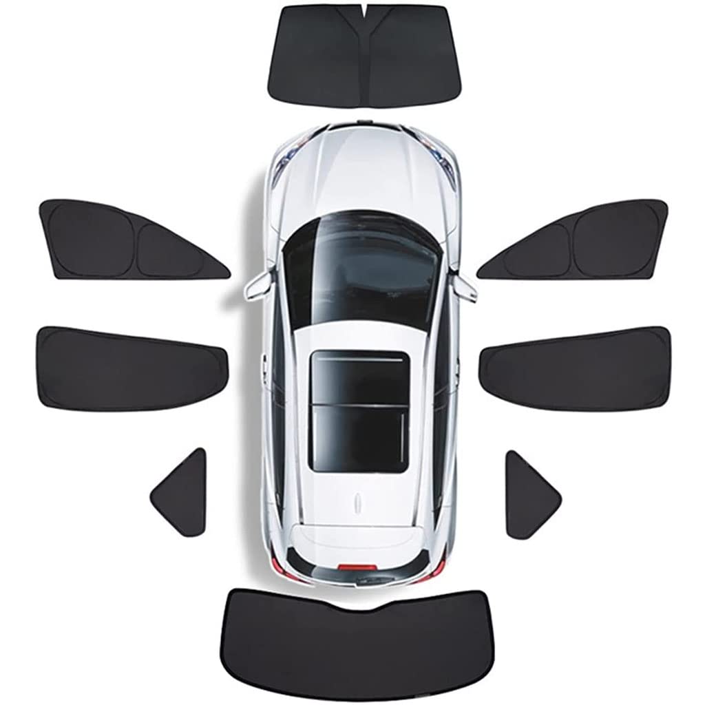 Auto Seitenscheibe Magnet Sonnenschut,für BMW 5 Series F11 Touring 2012-2016 Front Heck Seitenscheibe Visier Faltbare Sonnenblende Schutzabdeckung Auto Accessories,E/8pcs-wholecar von ARWIC