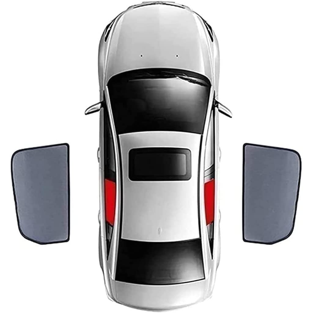 Auto Seitenscheibe Magnet Sonnenschut,für Subaru Outback 2014-2023 Front Heck Seitenscheibe Visier Faltbare Sonnenblende Schutzabdeckung Auto Accessories,B/2pcs-rear-doors von ARWIC