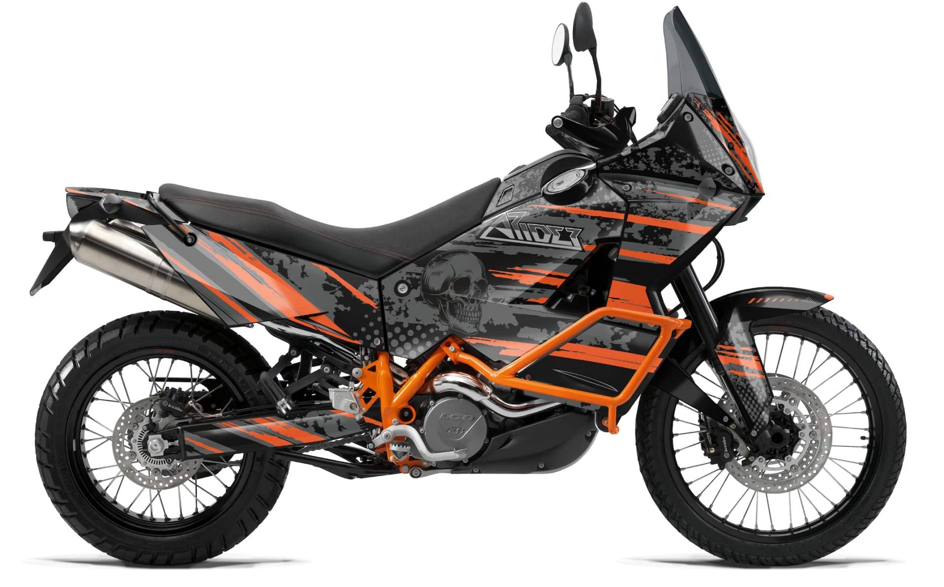 ARider Dekor (Aufkleber) für KTM Adventure 950/990 2006-2013 (Orange) von ARider