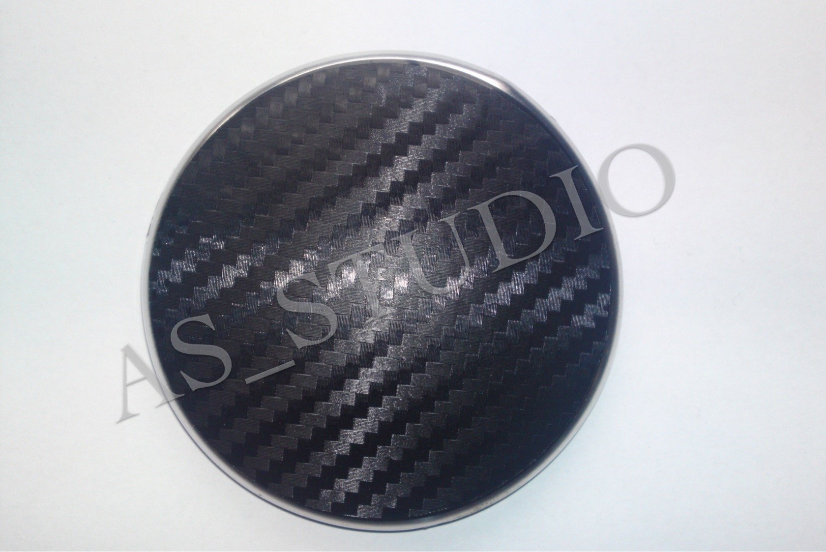 2x 80mm Emblem Folie 76mm Carbon schwarz von AS STUDIO