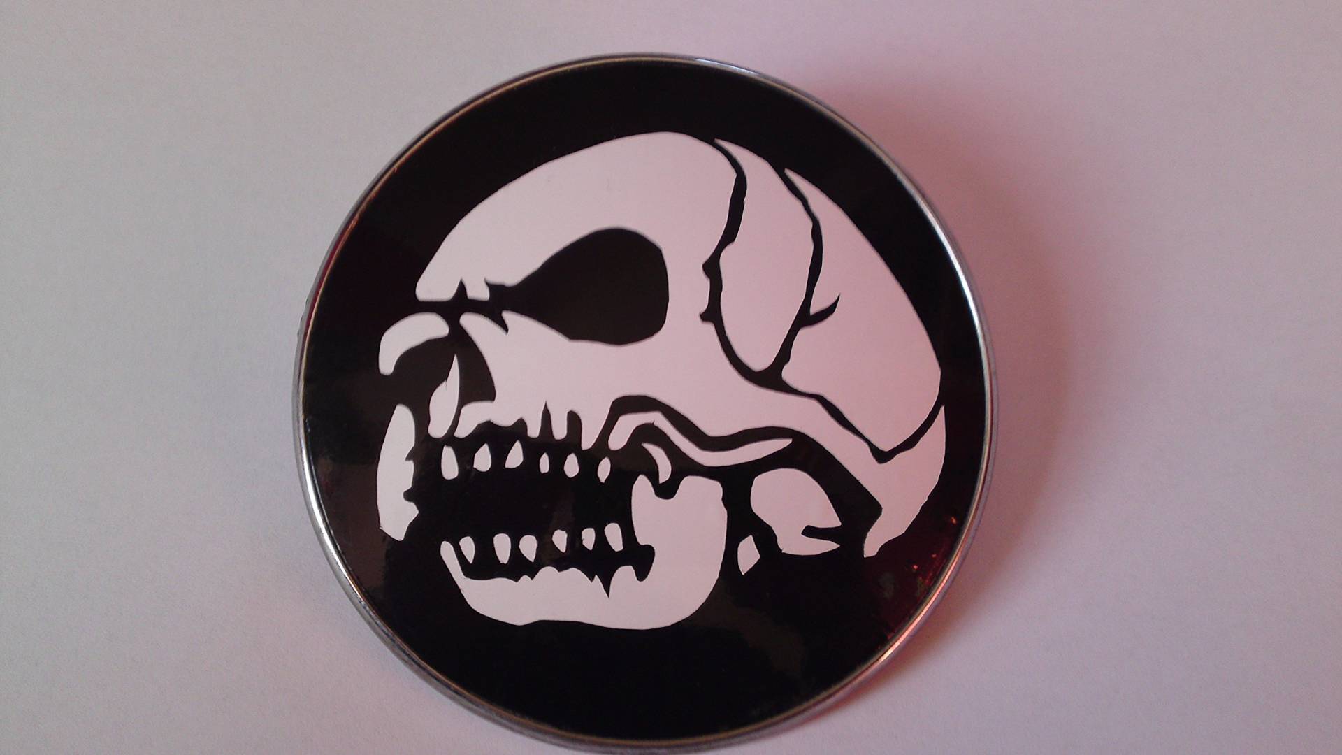 2X 82mm Emblem Folie Skull von AS STUDIO