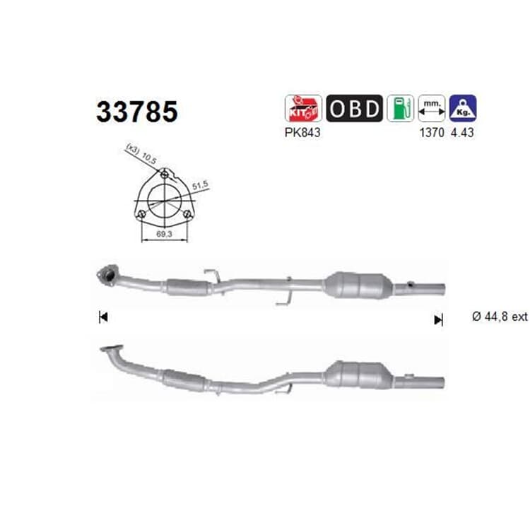 AS Katalysator Seat Ibiza Skoda Fabia Roomster VW Polo 1,4 1,6 AS Katalysator Seat Ibiza Skoda Fabia Roomster VW Polo 1,4 1,6 von AS