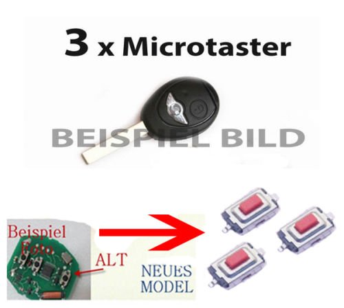 3x Für Mini one cooper s r50 r53 Fernbedienung Funkschlüssel Schlüssel Mikroschalter SMD Taster Microschalter von AS