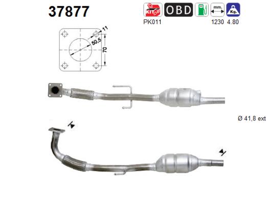 Katalysator hinten AS 37877 von AS