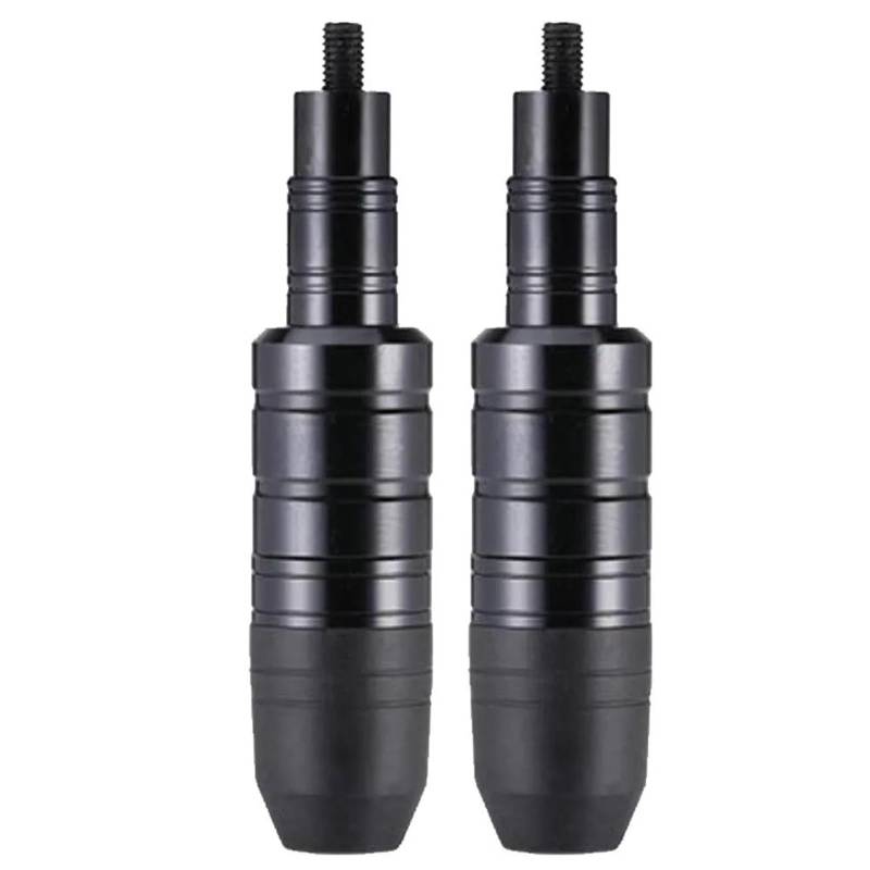 Motorrad Rahmenverkleidungen Motorrad Sturzbügel 1 Paar 8mm Universal Motorrad Roller Anti Fallen Schiebe Schutz Stange Motor Crash Protector(Black) von ASBVRJF