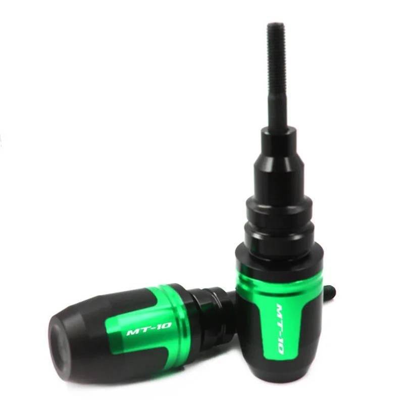 Motorrad Rahmenverkleidungen Motorrad Sturzbügel Für MT-10 MT10 MT Für FZ 10 FZ-10 FZ10 Motorrad CNC Fallschutz Rahmen Slider Verkleidung Schutz Crash Pad Protector(Green) von ASBVRJF