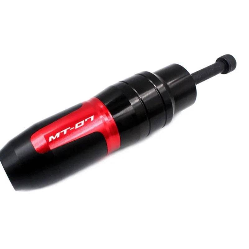 Motorrad Rahmenverkleidungen Motorrad Sturzbügel Für MT07 MT-07 MT 07 2014-2018 2017 2016 Motorrad CNC Rahmen Crash Pads Auspuff Sliders Crash Protector Mit Logo(1 Piece of red) von ASBVRJF