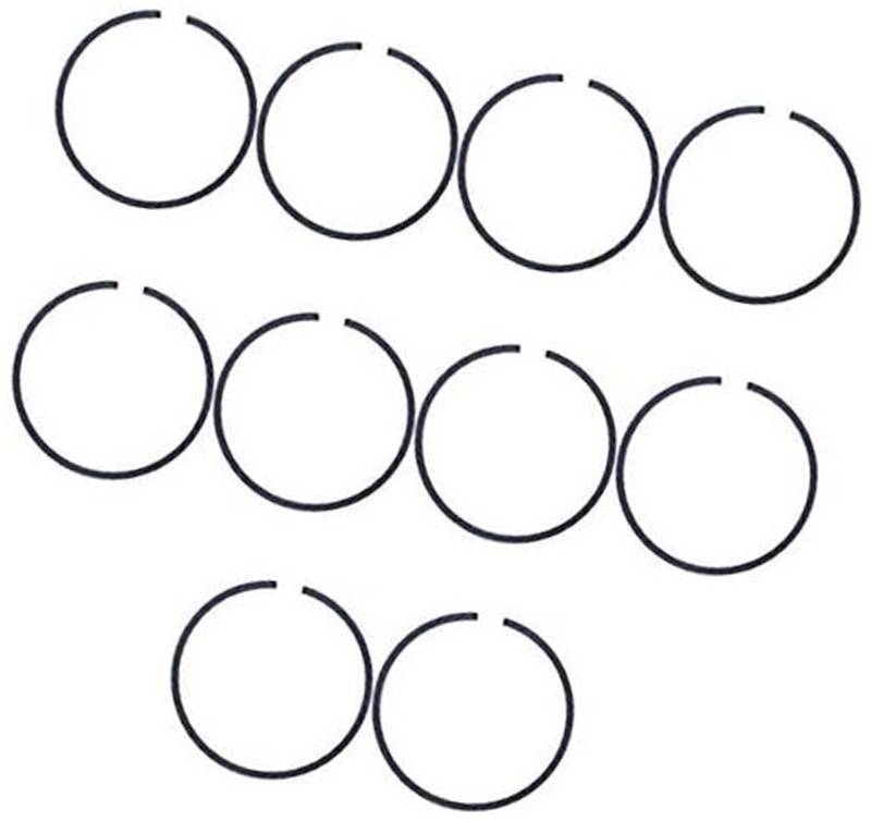 ASDGH 10 Stück 48 mm x 1,5 mm Kolbenringe for Husqvarna 61 261 262 365 265RX 165RX for JONSERED 2065 2165 Kettensägenteile Garten-Kolbenringsatz von ASDGH