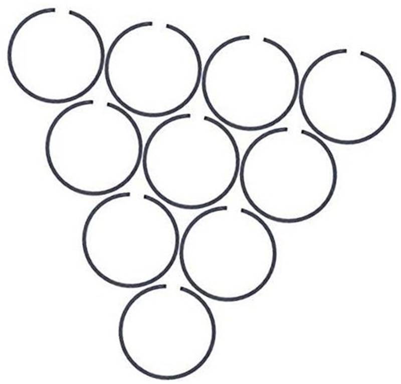 ASDGH 10 Teile/los 50MM x 1,5 MM Kolbenring, for Husqvarna, 66 266 268 362 365 371 372 XP, for STIHL, 044 MS440 038 Kettensäge Teile Garten-Kolbenringsatz von ASDGH