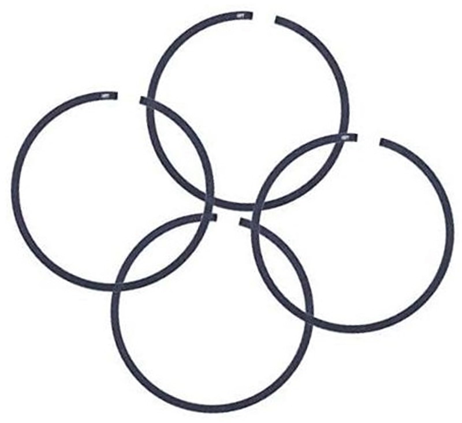 ASDGH 4 Stück 45 mm x 1,2 mm Kolbenringe for Husqvarna 353 350 351 346 XP for JONSERED CS2150 CS2152 Kettensäge for 2-Ring-Kolben Garten-Kolbenringsatz von ASDGH