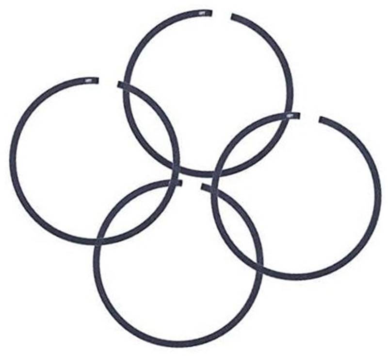 ASDGH 4 Stück 45 mm x 1,2 mm Kolbenringe for Husqvarna 353 350 351 346 XP for JONSERED CS2150 CS2152 Kettensäge for 2-Ring-Kolben Garten-Kolbenringsatz von ASDGH