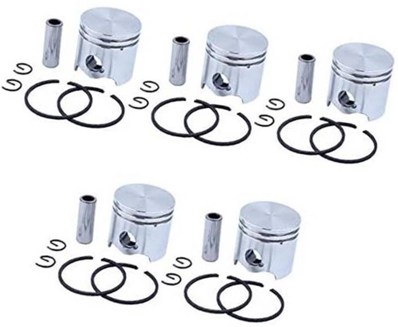 ASDGH 5 Stück 35 mm Kolbenring-Sicherungsring for STIHL FS120 FS120R FS300 BT121 FS 120 300 Trimmermotorteile 41340302011 Garten-Kolbenringsatz von ASDGH