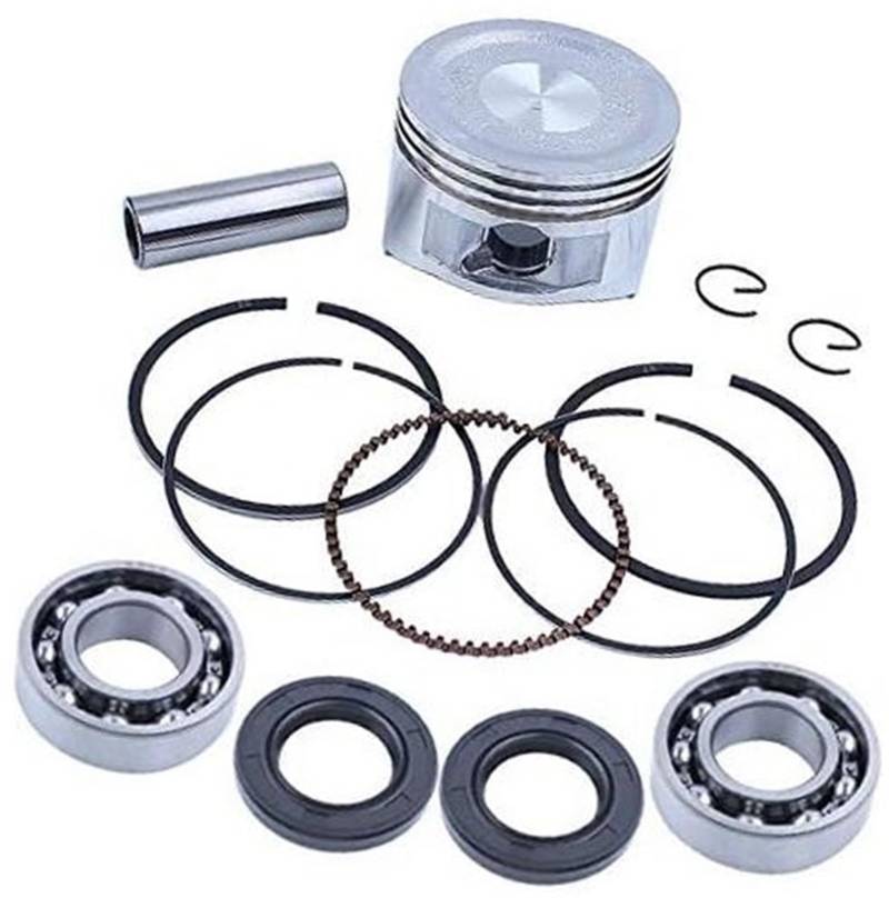 ASDGH 68 mm Kolbenringe Kurbelwellengehäuse-Lageröldichtung for GX160 GX200 Chinesischer 168F 163cc 5,5 PS Kleinmotor Garten-Kolbenringsatz von ASDGH