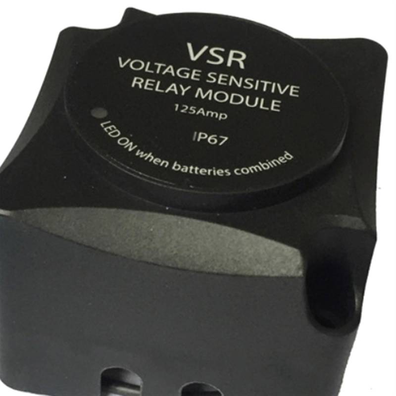 ASDGH Druckschalter Spannungsempfindliches Relais (VSR) / Automatisches Laderelais 125 A Doppelbatterie-Trennschalter Start-Stopp Motor-Start-/Stopp-Taste von ASDGH