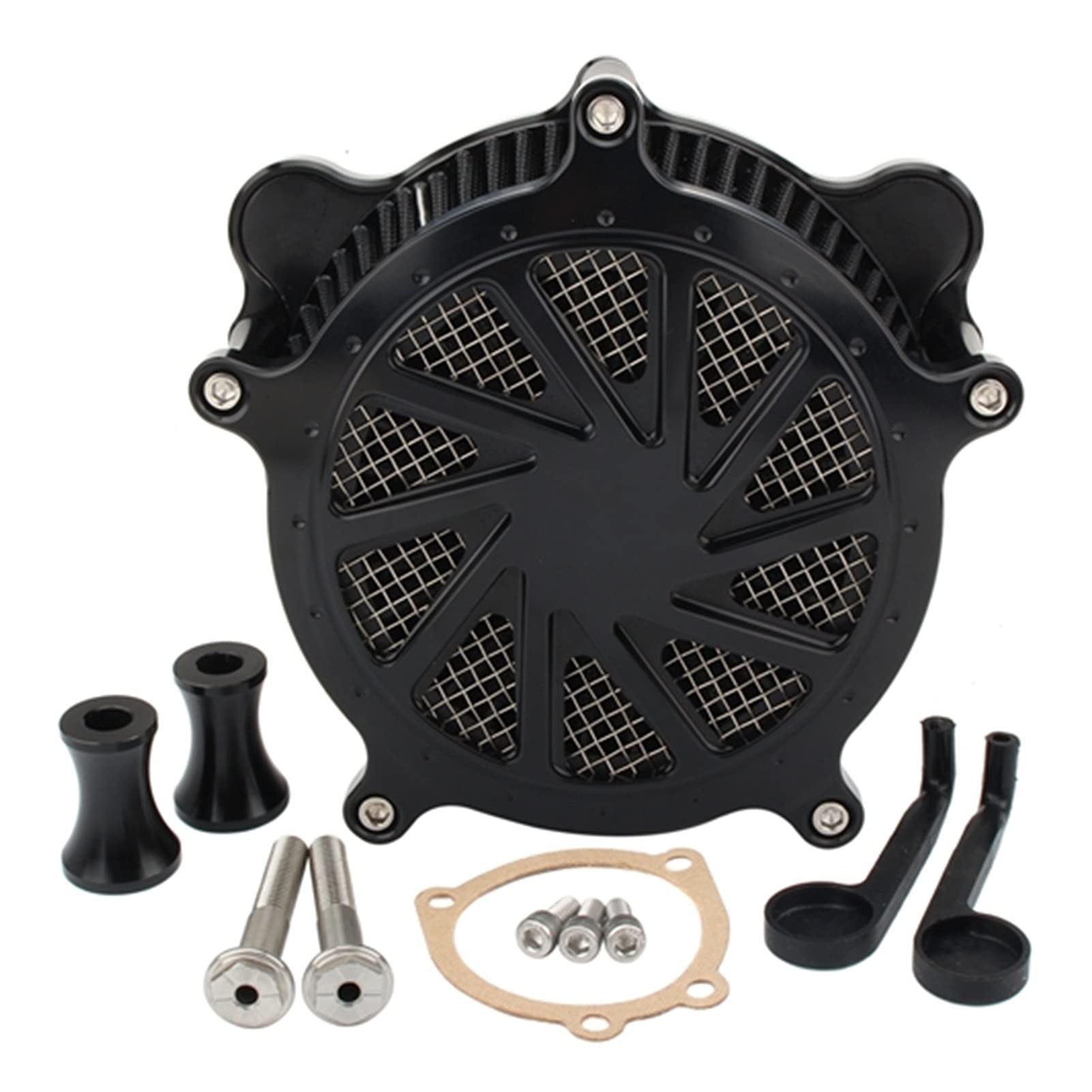 ASDGH Luftfilter-Ansaugluftfilter CNC, for Harley, Dyna FXR 1993-2017 Softail Fat Boy Breakout Touring Road King Street Glide 2007 Motorrad-Luftfilter(MP09-001-0218) von ASDGH