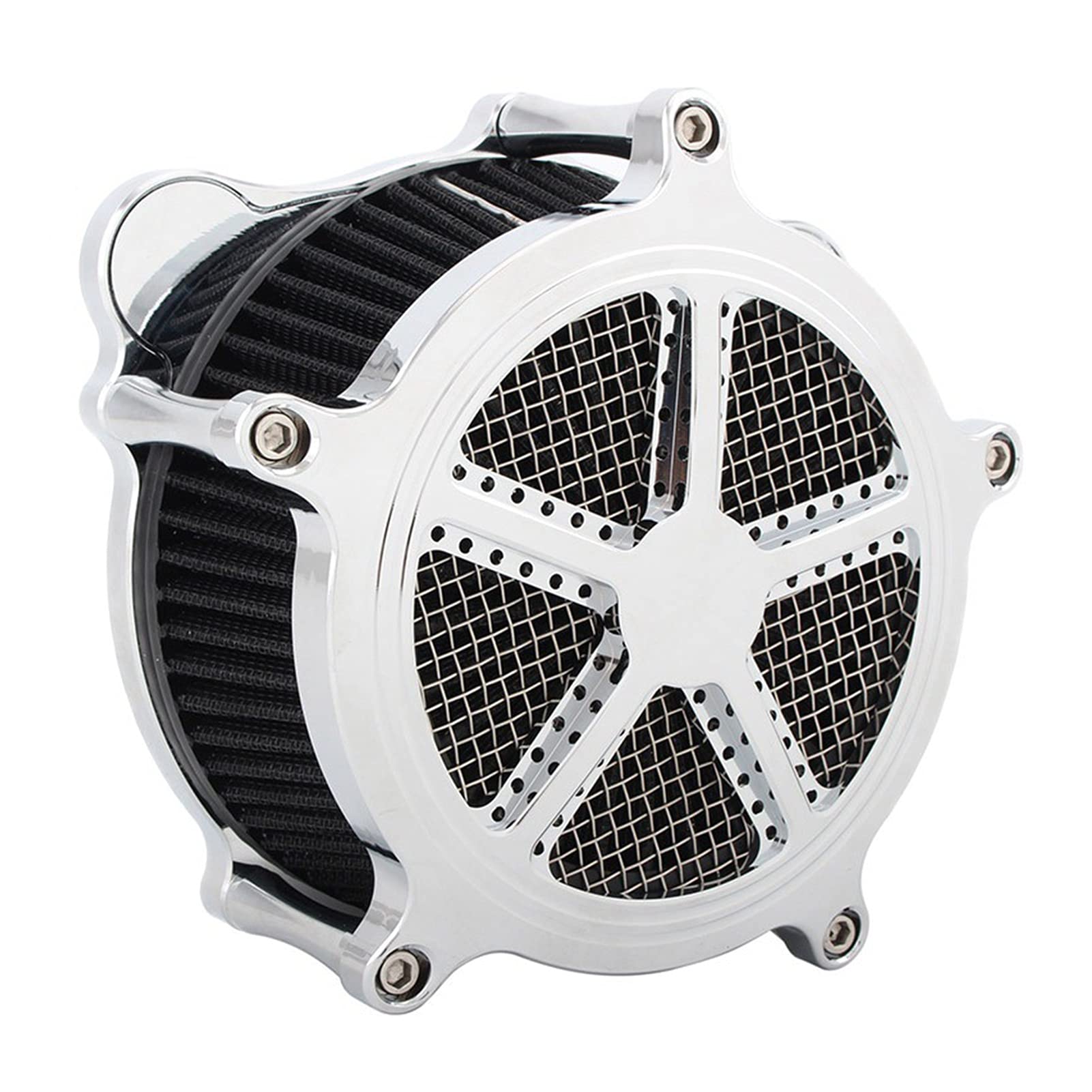 ASDGH Luftfilter CNC-Luftreiniger-Ansaugkit for Harley Touring Road King Electra Glide CVO Tri Glide 2008-2016 Softail Dyna FXDLS Motorrad-Luftfilter(F) von ASDGH