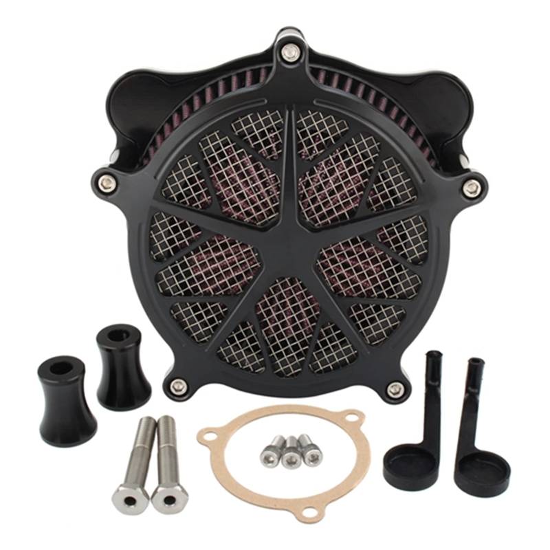 ASDGH Luftfilter-Kit for Harley, Touring-Luftansaugfilter Electra Glide Road King Tri Glide 2008-2016 Dyna Fat Bob Softail 2016-2017 Motorrad-Luftfilter(C) von ASDGH