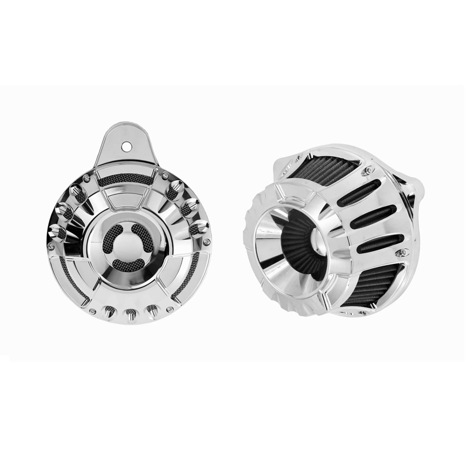 ASDGH Motorrad Chrom Luftfilter Ansaugluftfiltersystem Hupenlautsprecherabdeckung Hupenbaugruppe, for Harley, Touring Road King FLH 2017-Up Motorrad-Luftfilter ASDGH Motorrad Chrom Luftfilter Ansaugluftfiltersystem Hupenlautsprecherabdeckung Hupenbaugruppe, for Harley, Touring Road King FLH 2017-Up Motorrad-Luftfilter von ASDGH