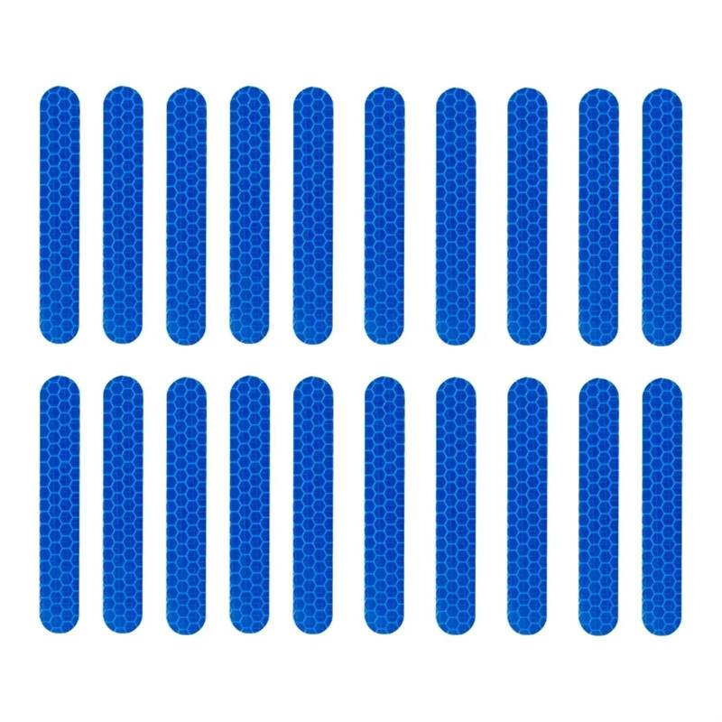 ASDGH Reflektierende Aufkleber-Dekoration, for Ninebot, Max G30 G30D Elektroroller Nachtsicherheitswarnung PVC-Reflektor-Aufkleber-Zubehör Reflektorstreifen für Elektroroller(Blue Body Stickers) von ASDGH