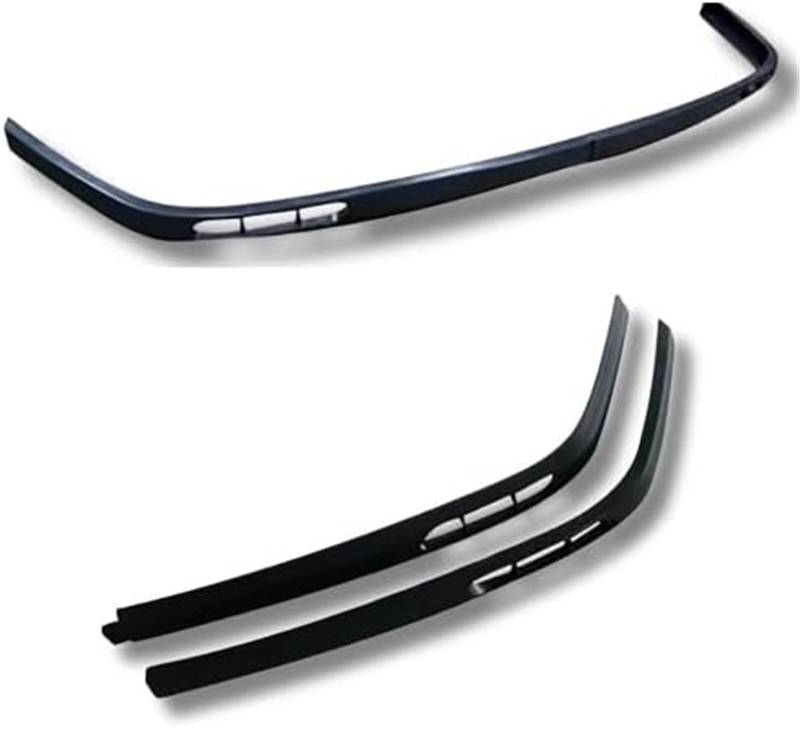 ASDGH Splitter 2-teilig, for Peugeot, 307 Bodykit Autozubehör Spoiler Splitter Diffusorklappe Sportstoßstange Außenteile Frontstoßstangenlippe Lippensplitter(Modell 2) Auto Frontsplitter(BLACK Model 1 von ASDGH