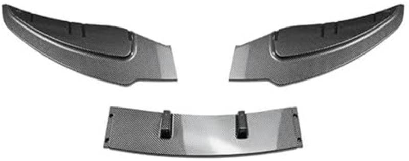 ASDGH Splitter Auto Frontstoßstange Kinnlippe Unterer Spoiler Diffusor Splitter, for BMW, 1er E81 E82 E87 E88 LCI Standard Edition 2008-2011 Lippensplitter (Carbon Look) Auto Frontsplitter(BLACK Carbo von ASDGH