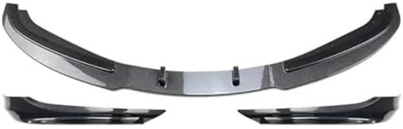 ASDGH Splitter Auto Frontstoßstange Lip Body Kit Spoiler Splitter Stoßstange Canard Lip Splitter, for BMW, 3er E90 E91 LCI Facelift 2007-2012 Lip Splitter(A Carbon Look) Auto Frontsplitter(BLACK C car von ASDGH
