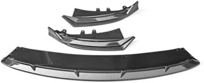 ASDGH Splitter Frontstoßstangenlippe Schwarze Röcke Zubehör, for BYD, for Seal EV Air Splitter Karosserie-Kit Spoiler 2022 2023 2024 Lippensplitter (Carbonfarbe) Auto Frontsplitter(BLACK Carbon Paint) von ASDGH