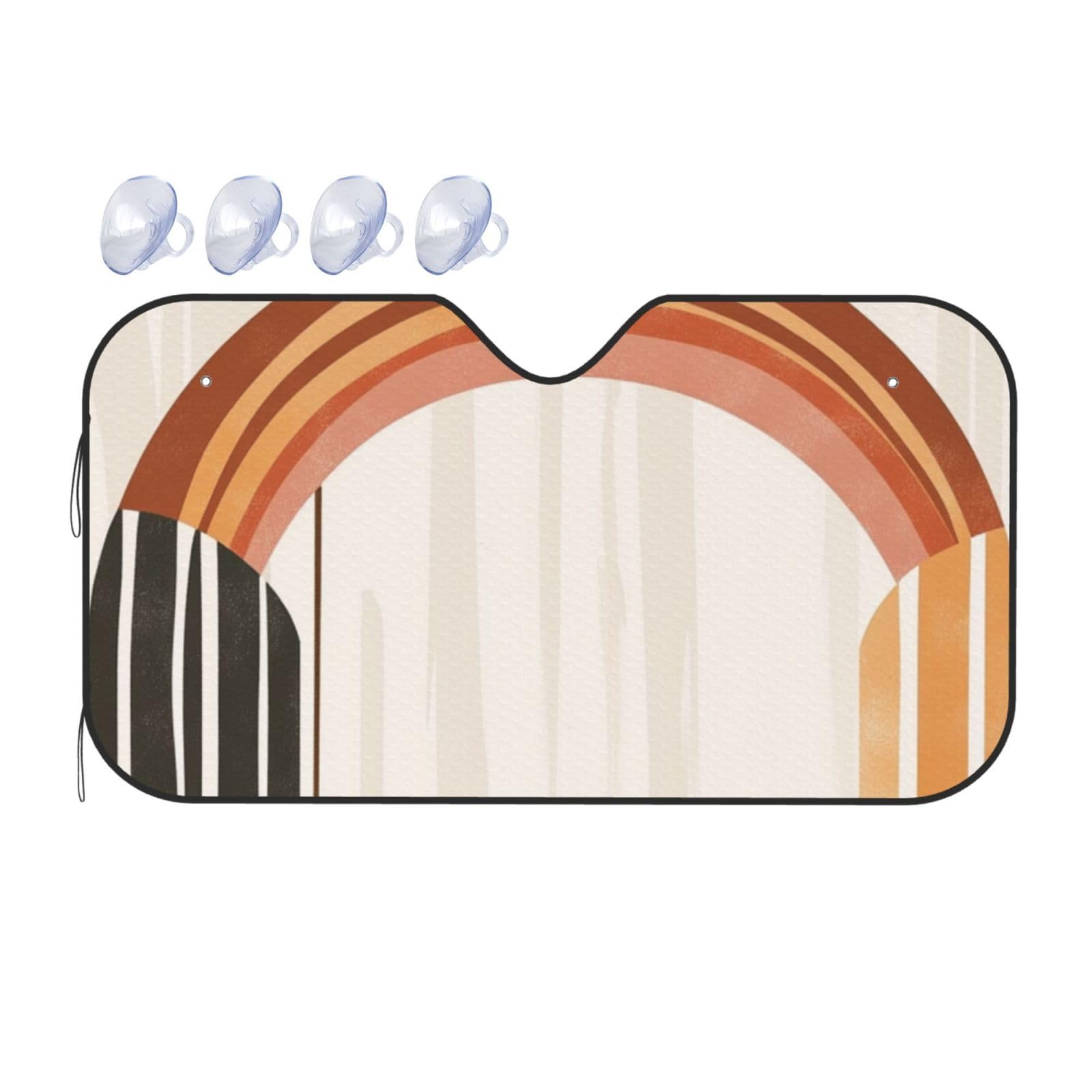 Abstrakter Boho-Sonnenschutz für Auto, LKW, SUV – blockiert UV-Strahlen, Sonne, Grün, Naturblatt, modern, minimalistisch, Größe S, 130 x 70 cm Abstrakter Boho-Sonnenschutz für Auto, LKW, SUV – blockiert UV-Strahlen, Sonne, Grün, Naturblatt, modern, minimalistisch, Größe S, 130 x 70 cm von ASDJHFABKY
