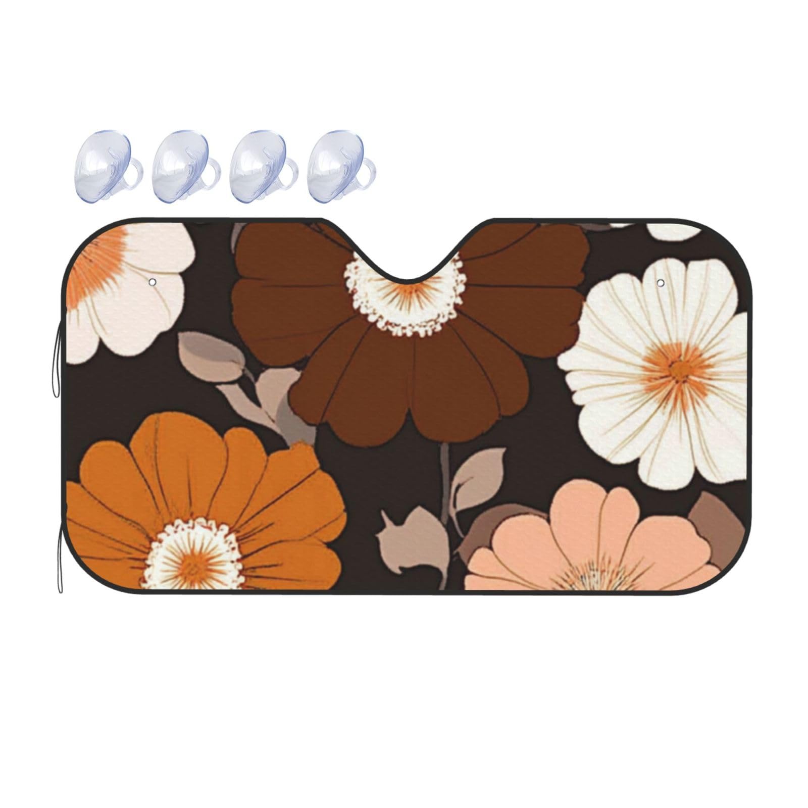 Bohemia Retro-Sonnenschutz mit Blumenmuster, für Auto, LKW, SUV, blockiert UV-Strahlen, Sonne, S, 130 x 70 cm Bohemia Retro-Sonnenschutz mit Blumenmuster, für Auto, LKW, SUV, blockiert UV-Strahlen, Sonne, S, 130 x 70 cm von ASDJHFABKY