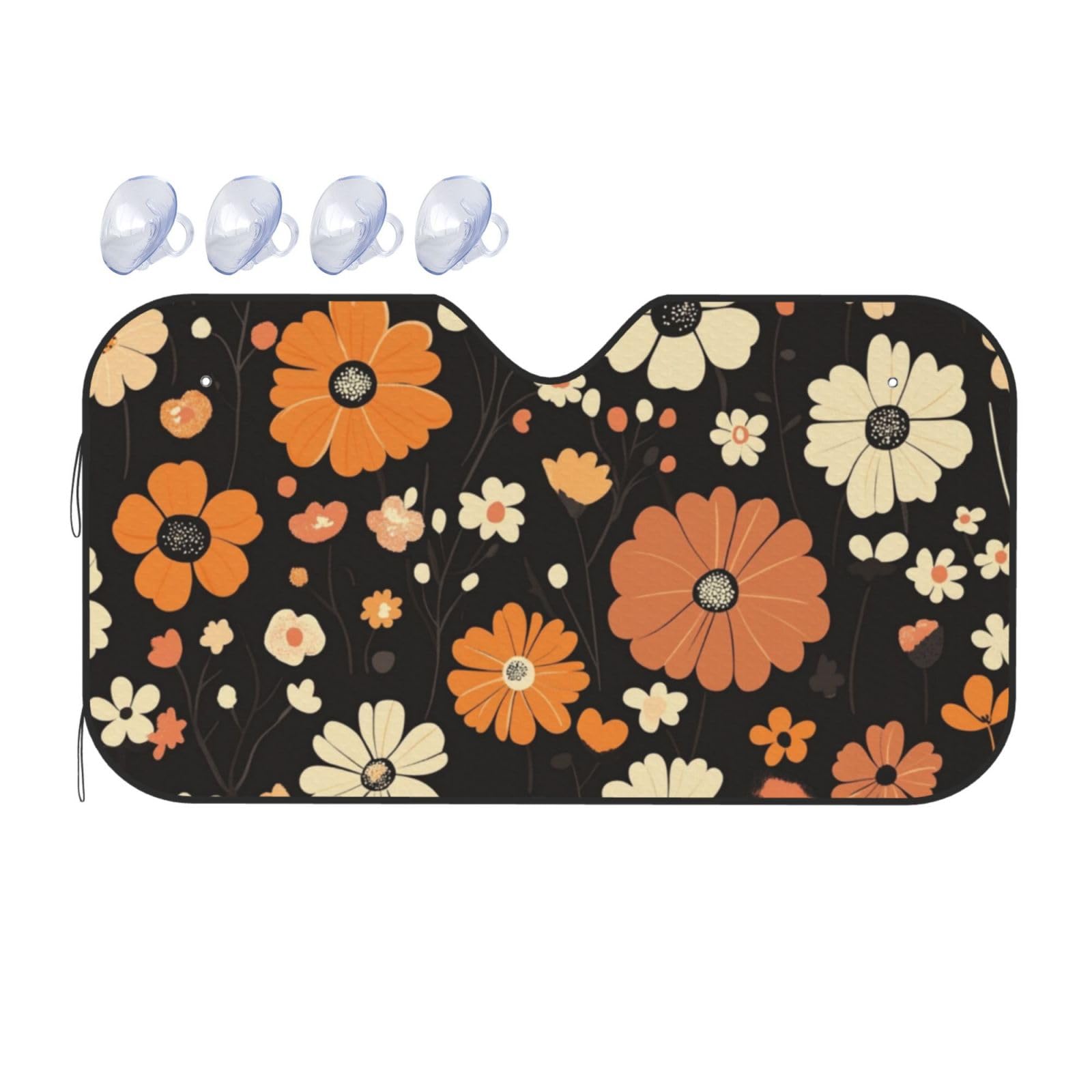 Bohemia Retro-Sonnenschutz mit Blumenmuster, für Auto, LKW, SUV, blockiert UV-Strahlen, Sonne, S, 130 x 70 cm Bohemia Retro-Sonnenschutz mit Blumenmuster, für Auto, LKW, SUV, blockiert UV-Strahlen, Sonne, S, 130 x 70 cm von ASDJHFABKY