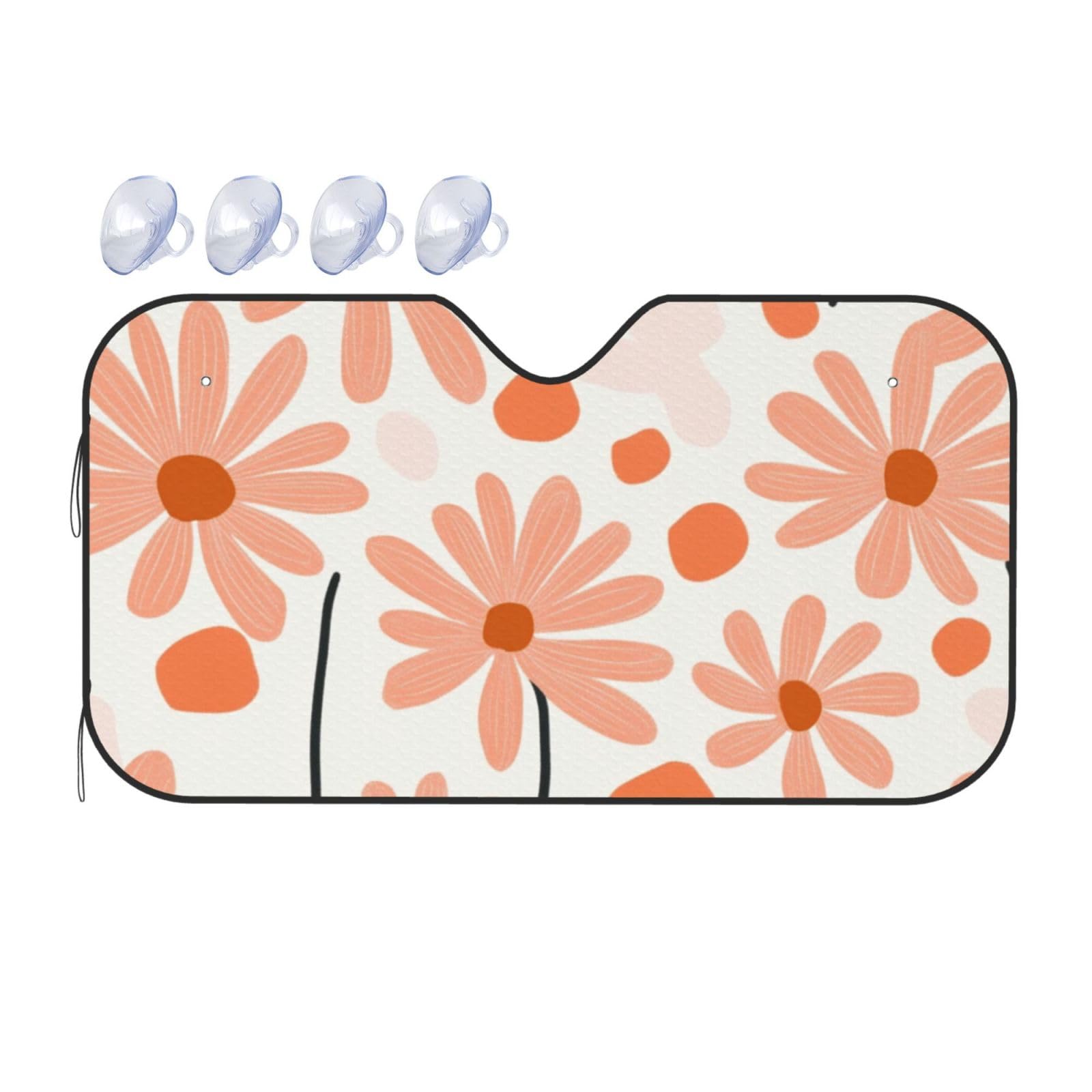 Daisy Flowers Ästhetischer moderner Kunst-Sonnenschutz für Auto, LKW, SUV, blockiert UV-Strahlen, Sonne, Größe S, 130 x 70 cm Daisy Flowers Ästhetischer moderner Kunst-Sonnenschutz für Auto, LKW, SUV, blockiert UV-Strahlen, Sonne, Größe S, 130 x 70 cm von ASDJHFABKY