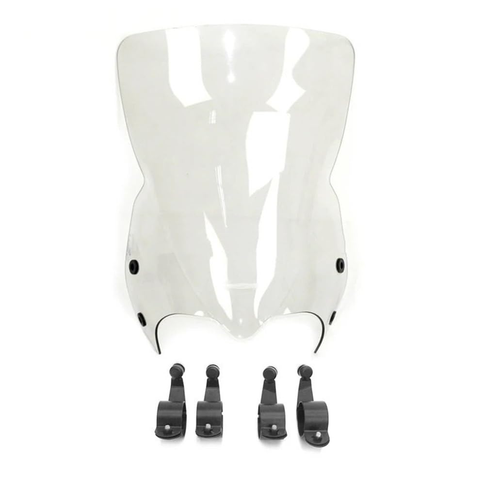 ASDRDDARF Windschutzscheibe Motorrad Für Boulevard M109R VZR1800 Windschutzscheibe Air Deflektor Front Scheinwerfer Verkleidung Bildschirm Windschutzscheiben(Clear Black) von ASDRDDARF
