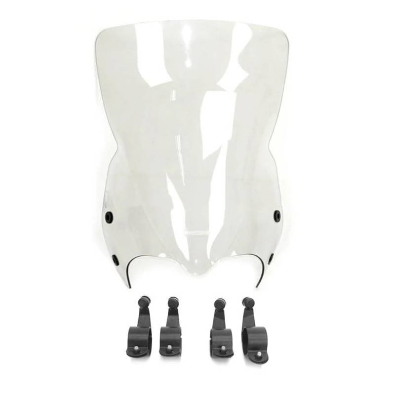 ASDRDDARF Windschutzscheibe Motorrad Für Boulevard M109R VZR1800 Windschutzscheibe Air Deflektor Front Scheinwerfer Verkleidung Bildschirm Windschutzscheiben(Clear Black) von ASDRDDARF