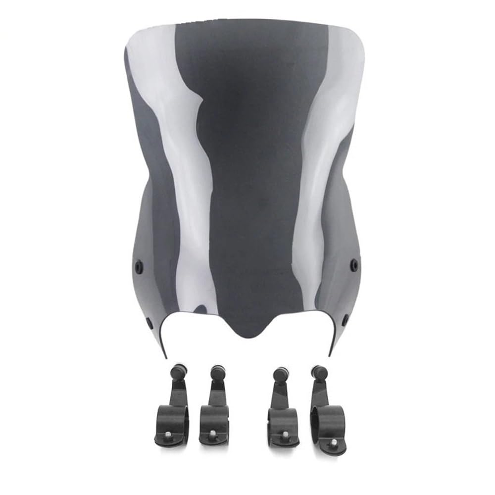 ASDRDDARF Windschutzscheibe Motorrad Für Boulevard M109R VZR1800 Windschutzscheibe Air Deflektor Front Scheinwerfer Verkleidung Bildschirm Windschutzscheiben(Dark Gray Black) von ASDRDDARF