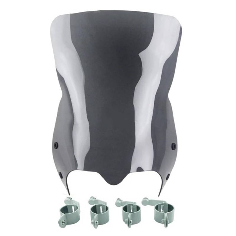 ASDRDDARF Windschutzscheibe Motorrad Für Boulevard M109R VZR1800 Windschutzscheibe Air Deflektor Front Scheinwerfer Verkleidung Bildschirm Windschutzscheiben(Dark Gray Sliver) von ASDRDDARF