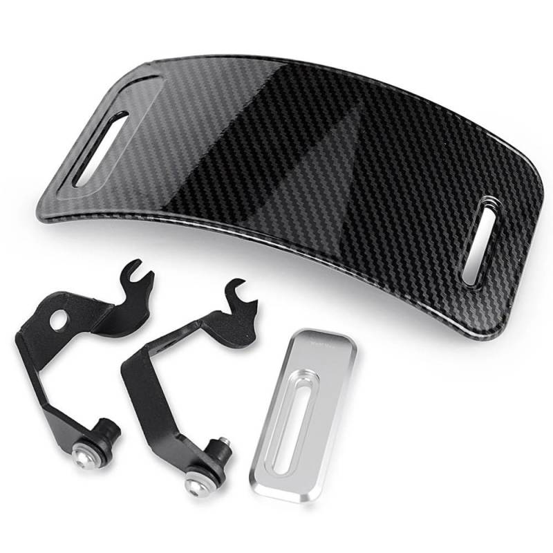 ASDRDDARF Windschutzscheibe Motorrad Für CB650R CB1000R 2018 2019 2020 2021 2022 2023 Windschutzscheibe Windschutz Windabweiser(Carbon Fiber Look) von ASDRDDARF