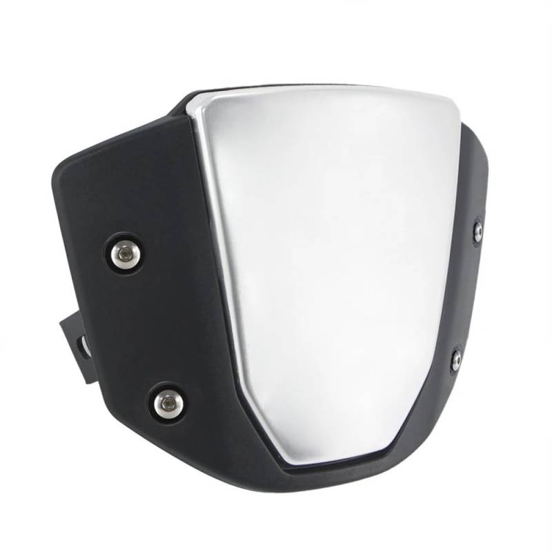 ASDRDDARF Windschutzscheibe Motorrad Für CB650R CB1000R 2018 2019 2020 Motorrad Windschutzscheibe Sport Windschutzscheibe Windabweiser Visier Bildschirm Halterung(Silver Black) von ASDRDDARF