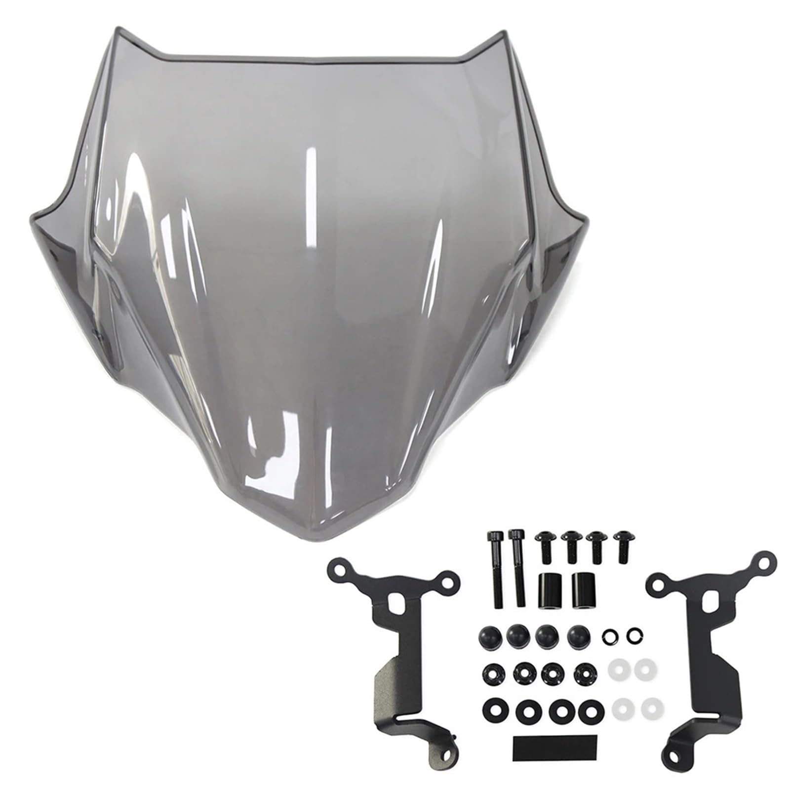 ASDRDDARF Windschutzscheibe Motorrad Für CB750 Hornet 2024 2023 Motorrad Windschutz Windschutz Vorne Wind Glas Verkleidung Deflektor Halterung Montage(Light Gray) von ASDRDDARF