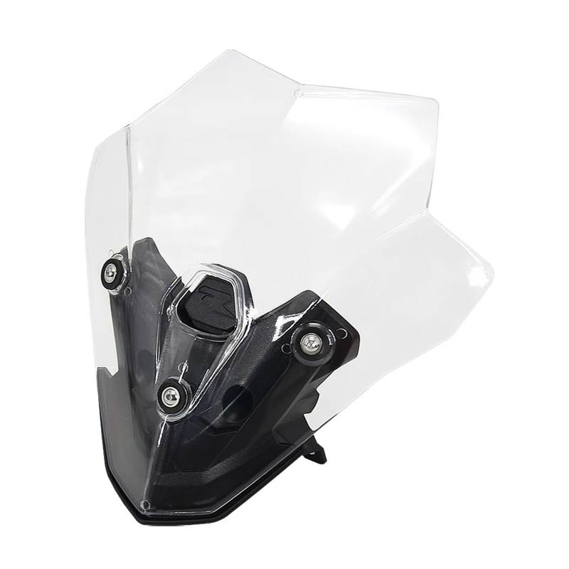 ASDRDDARF Windschutzscheibe Motorrad Für F900R Motorrad Zubehör Bildschirm Windschutzscheibe Verkleidung Windschutzscheibe Schallwand Windabweiser(Clear Windshield B+Black Bracket) von ASDRDDARF