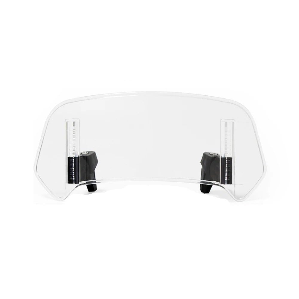ASDRDDARF Windschutzscheibe Motorrad Für FZ6/FZ6 600 FZ1 FZ1000 FZ8 FZ1 Motorrad Windschutzscheibenverlängerung Einstellbarer Spoiler Deflektor Windschutzscheibe Zubehör(Large Transparent) von ASDRDDARF