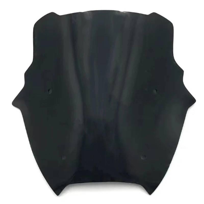 ASDRDDARF Windschutzscheibe Motorrad Für Forza750 NSS750 2021 2022 Motorrad Double Bubble Windschutzscheibe Touring Sport Windschutzscheibe Windabweiser(Black) von ASDRDDARF